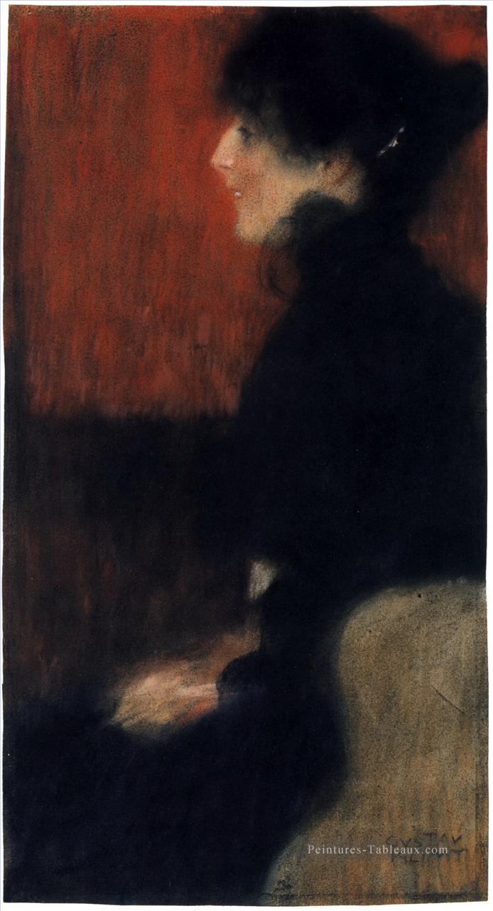 Portrait d’une femme 3 Gustav Klimt Peintures à l'huile